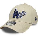 kepsar-bojd-beige-justerbart-band-9forty-food-icon-fran-los-angeles-dodgers-mlb-av-new-era
