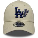 kepsar-bojd-beige-justerbart-band-9forty-food-icon-fran-los-angeles-dodgers-mlb-av-new-era