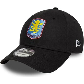 Kepsar böjd svart justerbart band 9FORTY Core från Aston Villa Football Club Premier League av New Era