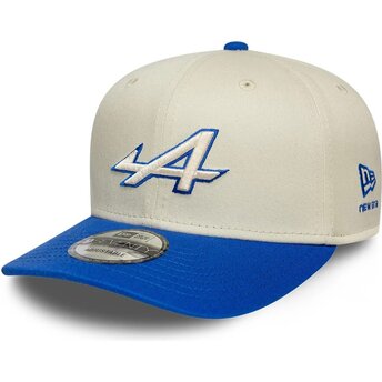 Kepsar böjd beige snapback 9SEVENTY Stretch Snap Contrast Visor från Alpine F1 Team Formula 1 av New Era