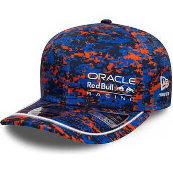 Kepsar böjd flerfärgad snapback 9SEVENTY Stretch Snap Digi Camo från Red Bull Racing Formula 1 av New Era