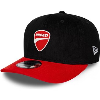 Kepsar böjd svart snapback 9SEVENTY Stretch Snap Contrast Visor från Ducati Motor MotoGP av New Era
