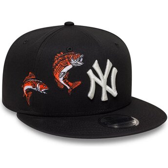 Kepsar platt svart snapback 9FIFTY Outdoor Icon från New York Yankees MLB av New Era
