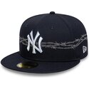 kepsar-platt-marinbla-justerad-59fifty-icon-fran-new-york-yankees-mlb-av-new-era