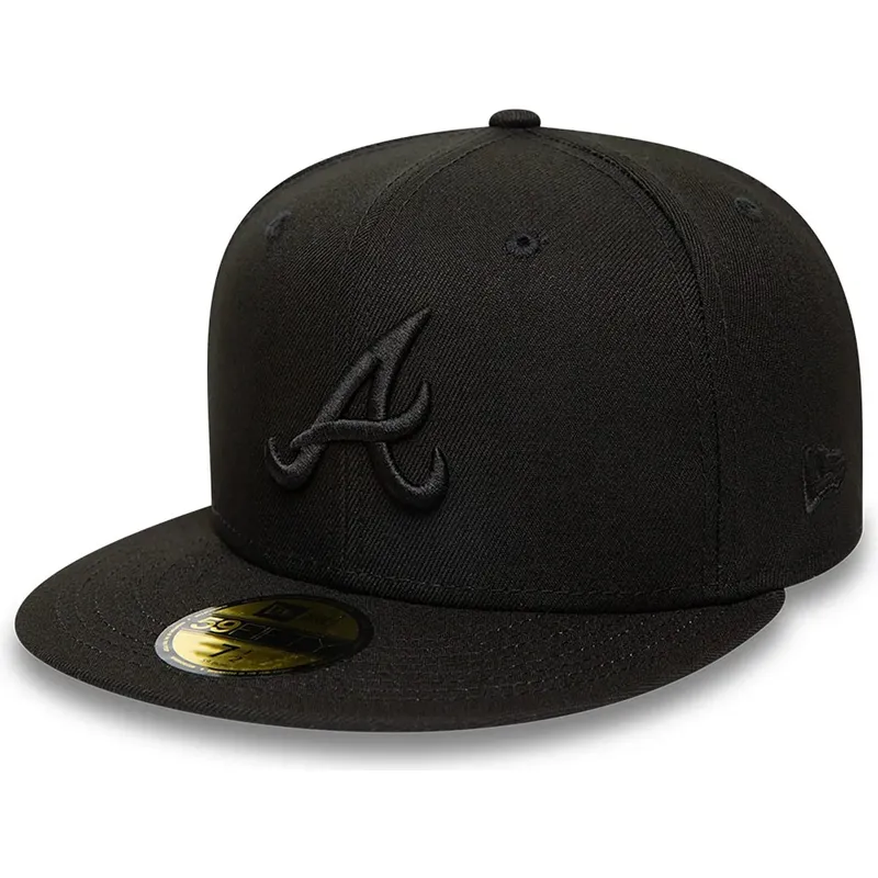 kepsar-platt-svart-justerad-59fifty-fran-atlanta-braves-mlb-av-new-era