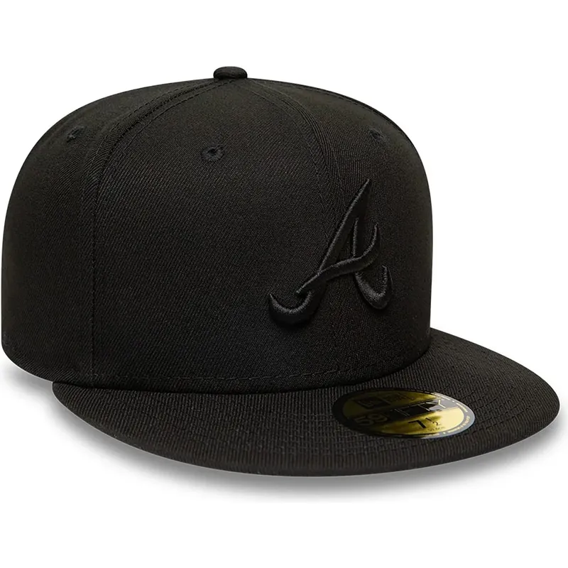 kepsar-platt-svart-justerad-59fifty-fran-atlanta-braves-mlb-av-new-era