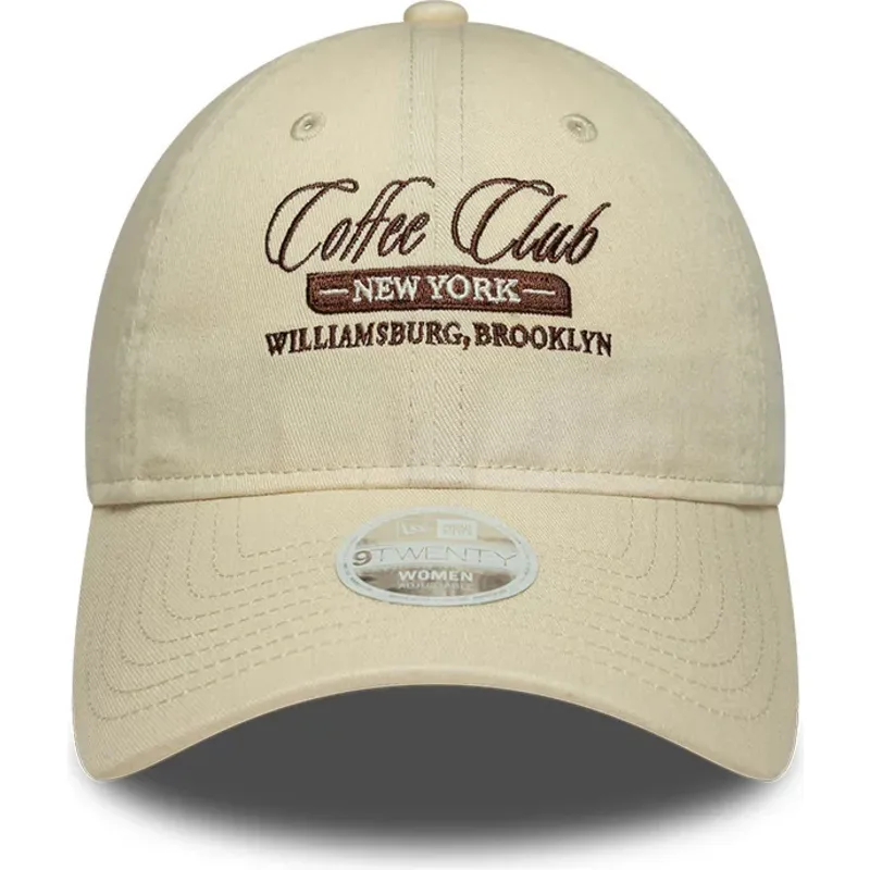 kepsar-bojd-beige-justerbart-band-9twenty-coffee-club-av-new-era