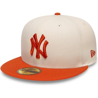 Kepsar platt beige justerad 59FIFTY League Essential från New York Yankees MLB av New Era