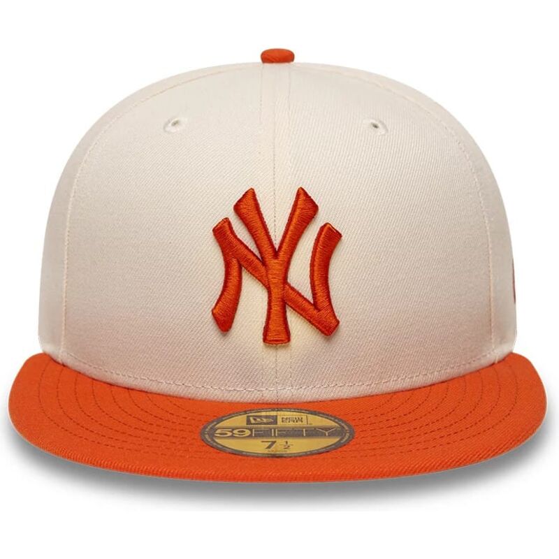 kepsar-platt-beige-justerad-59fifty-league-essential-fran-new-york-yankees-mlb-av-new-era