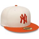 kepsar-platt-beige-justerad-59fifty-league-essential-fran-new-york-yankees-mlb-av-new-era