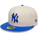 kepsar-platt-beige-justerad-59fifty-league-essential-fran-new-york-yankees-mlb-av-new-era