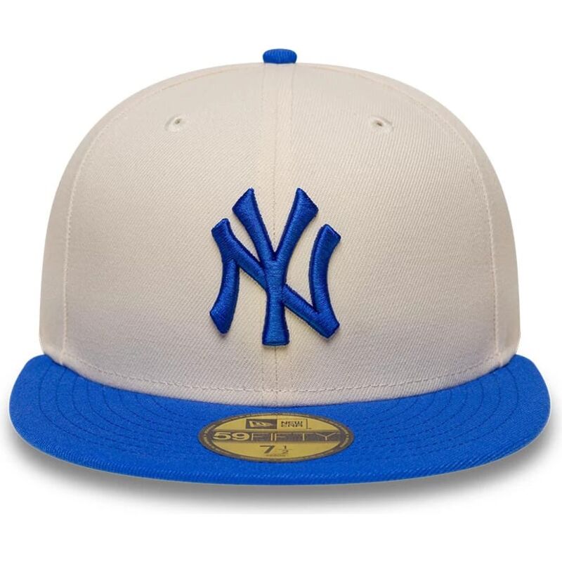 kepsar-platt-beige-justerad-59fifty-league-essential-fran-new-york-yankees-mlb-av-new-era