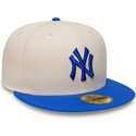 kepsar-platt-beige-justerad-59fifty-league-essential-fran-new-york-yankees-mlb-av-new-era
