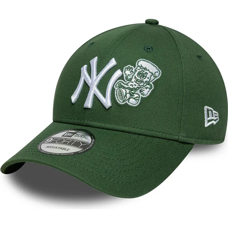 kepsar-bojd-gron-justerbart-band-9forty-food-icon-fran-new-york-yankees-mlb-av-new-era