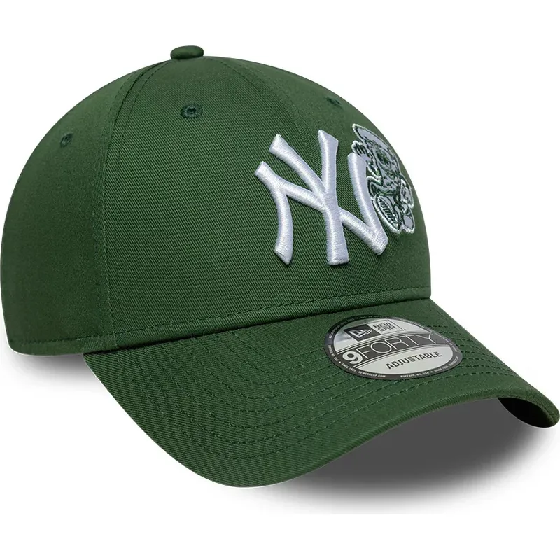 kepsar-bojd-gron-justerbart-band-9forty-food-icon-fran-new-york-yankees-mlb-av-new-era