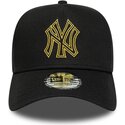 kepsar-bojd-svart-snapback-dorado-e-frame-metallic-outline-fran-new-york-yankees-mlb-av-new-era