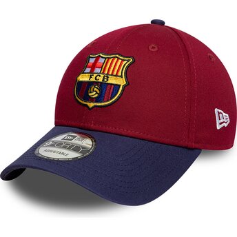 Kepsar böjd röd justerbart band 9FORTY Contrast från FC Barcelona LALIGA av New Era
