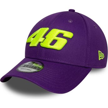 Kepsar böjd violett justerbart band 9FORTY Wordmark från Valentino Rossi VR46 MotoGP av New Era