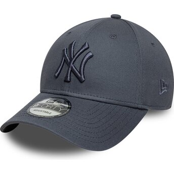 Kepsar böjd grå justerbart band 9FORTY League Essential från New York Yankees MLB av New Era