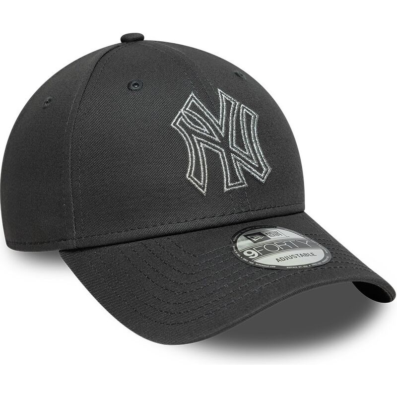 kepsar-bojd-gra-justerbart-band-9forty-metallic-outline-fran-new-york-yankees-mlb-av-new-era