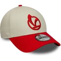 kepsar-bojd-rod-justerbart-band-9forty-contrast-visor-vespa-piaggio-av-new-era