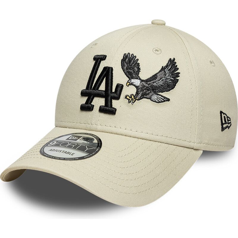 kepsar-bojd-beige-justerbart-band-9forty-outdoor-icon-fran-los-angeles-dodgers-mlb-av-new-era