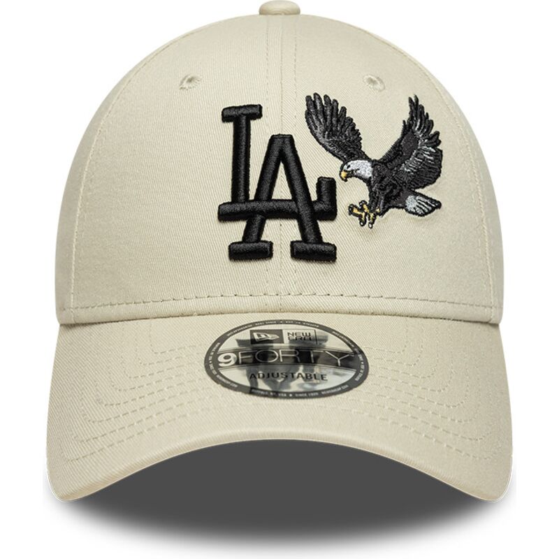kepsar-bojd-beige-justerbart-band-9forty-outdoor-icon-fran-los-angeles-dodgers-mlb-av-new-era