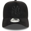 kepsar-bojd-svart-snapback-e-frame-faux-suede-fran-new-york-yankees-mlb-av-new-era