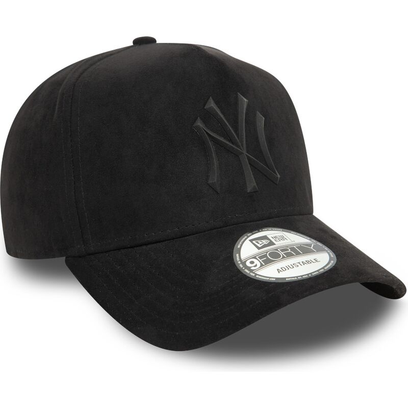 kepsar-bojd-svart-snapback-e-frame-faux-suede-fran-new-york-yankees-mlb-av-new-era