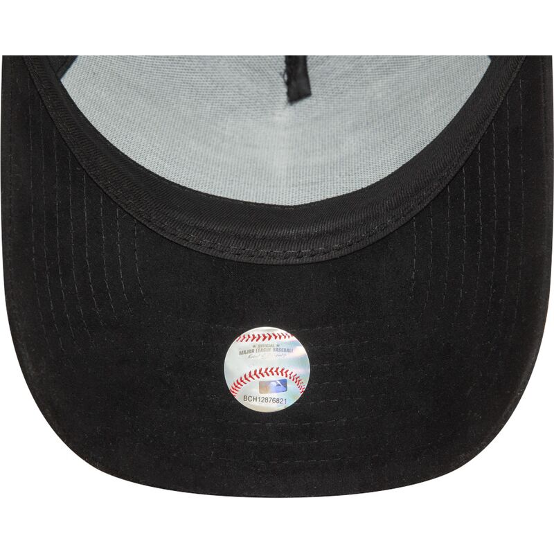 kepsar-bojd-svart-snapback-e-frame-faux-suede-fran-new-york-yankees-mlb-av-new-era