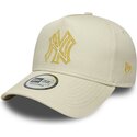 kepsar-bojd-beige-snapback-dorado-e-frame-metallic-outline-fran-new-york-yankees-mlb-av-new-era