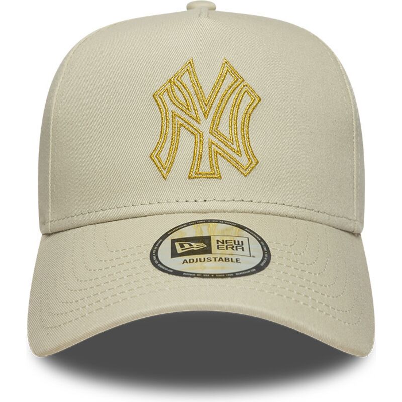 kepsar-bojd-beige-snapback-dorado-e-frame-metallic-outline-fran-new-york-yankees-mlb-av-new-era