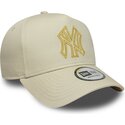 kepsar-bojd-beige-snapback-dorado-e-frame-metallic-outline-fran-new-york-yankees-mlb-av-new-era