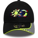 kepsar-bojd-svart-justerbart-band-9forty-m-crown-check-fran-valentino-rossi-vr46-motogp-av-new-era