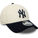 kepsar-bojd-beige-justerbart-band-9forty-m-crown-cord-fran-new-york-yankees-mlb-av-new-era