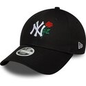 kepsar-bojd-svart-justerbart-band-9forty-flower-icon-fran-new-york-yankees-mlb-av-new-era
