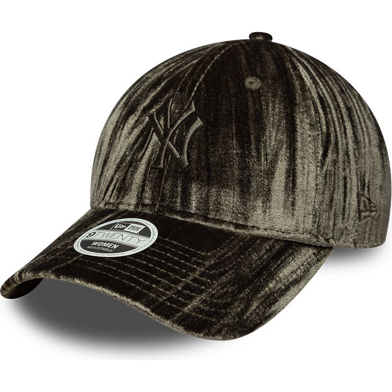 kepsar-bojd-gron-justerbart-band-9twenty-velour-fran-new-york-yankees-mlb-av-new-era