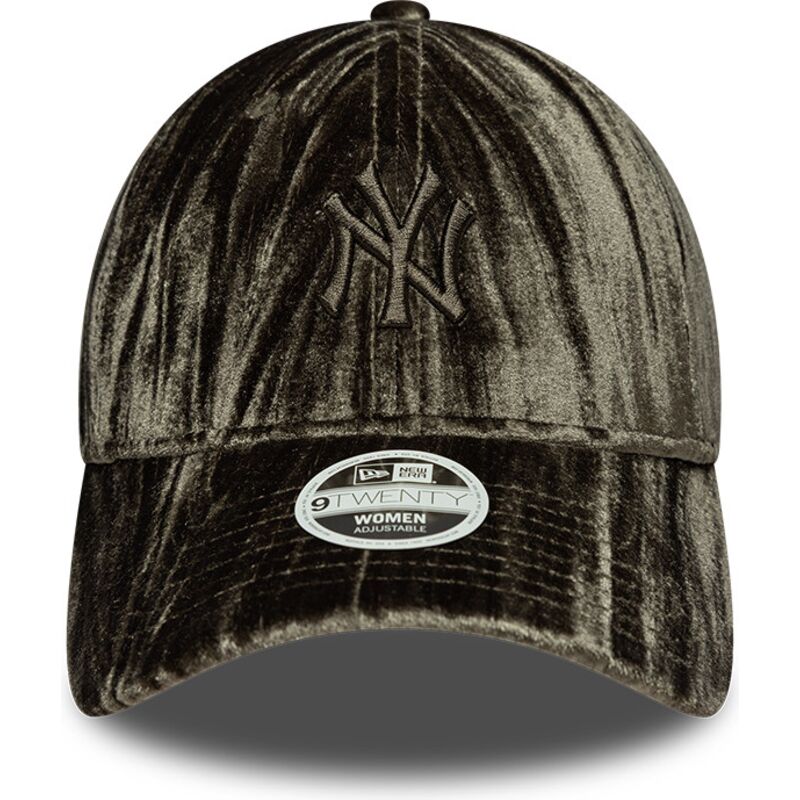 kepsar-bojd-gron-justerbart-band-9twenty-velour-fran-new-york-yankees-mlb-av-new-era