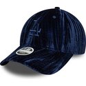 kepsar-bojd-marinbla-justerbart-band-9twenty-velour-fran-los-angeles-dodgers-mlb-av-new-era