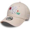 kepsar-bojd-rosa-justerbart-band-for-barn-9forty-food-icon-cupcake-fran-new-york-yankees-mlb-av-new-era
