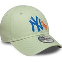 kepsar-bojd-gron-justerbart-band-for-barn-9forty-dino-icon-fran-new-york-yankees-mlb-av-new-era