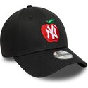 kepsar-bojd-svart-justerbart-band-for-barn-9forty-fruit-icon-apple-fran-new-york-yankees-mlb-av-new-era