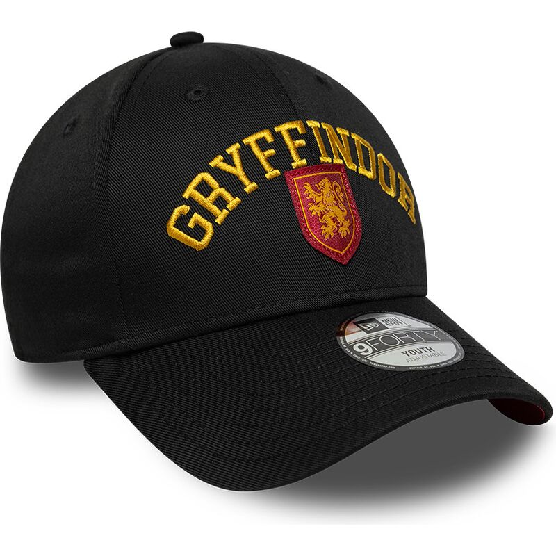 kepsar-bojd-svart-snapback-for-barn-9forty-wordmark-fran-gryffindor-harry-potter-av-new-era