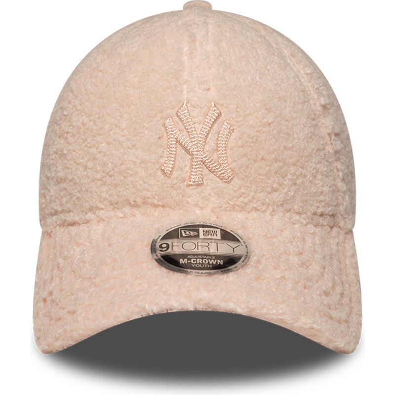 kepsar-bojd-rosa-snapback-for-barn-rosa-9forty-m-crown-winter-borg-fran-new-york-yankees-mlb-av-new-era