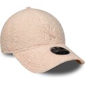 kepsar-bojd-rosa-snapback-for-barn-rosa-9forty-m-crown-winter-borg-fran-new-york-yankees-mlb-av-new-era