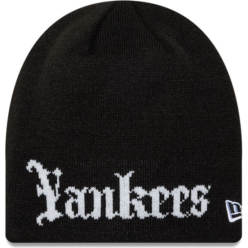 mossor-svart-knit-skully-wordmark-fran-new-york-yankees-mlb-av-new-era