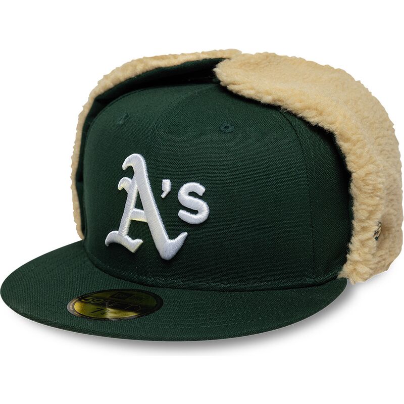 kepsar-platt-gron-justerad-59fifty-dogear-world-series-fran-oakland-athletics-mlb-av-new-era