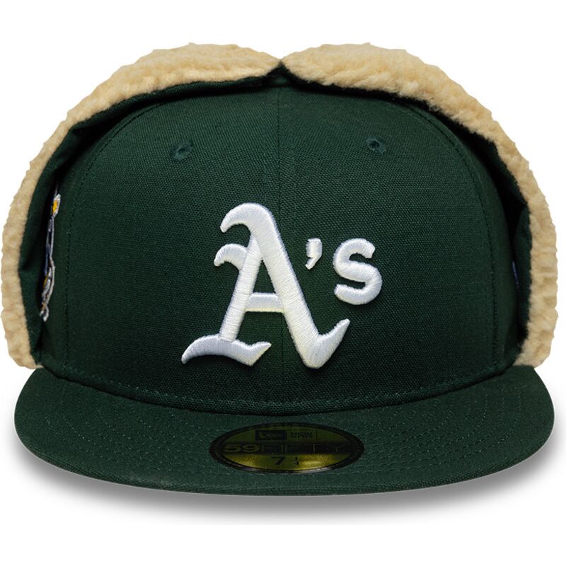 kepsar-platt-gron-justerad-59fifty-dogear-world-series-fran-oakland-athletics-mlb-av-new-era