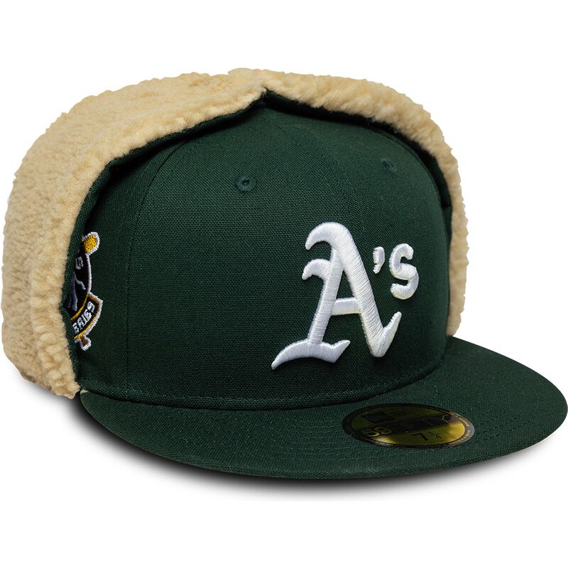 kepsar-platt-gron-justerad-59fifty-dogear-world-series-fran-oakland-athletics-mlb-av-new-era
