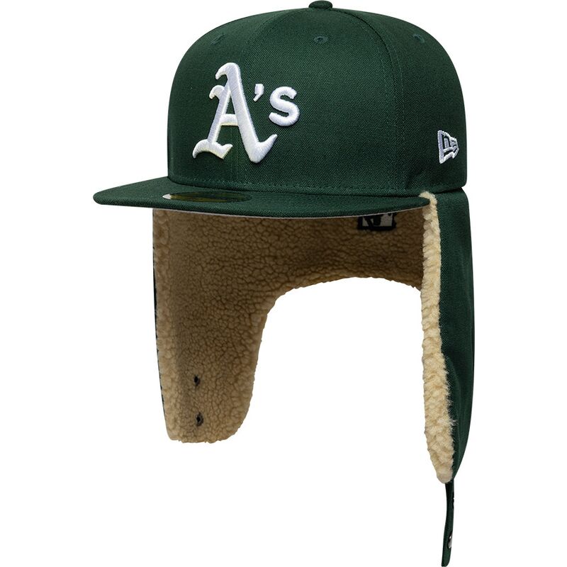 kepsar-platt-gron-justerad-59fifty-dogear-world-series-fran-oakland-athletics-mlb-av-new-era
